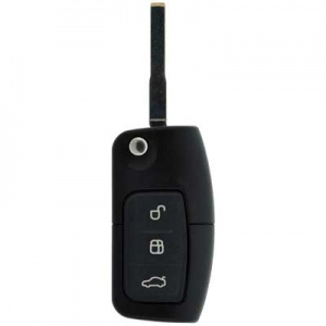 Ford S-Max three button remote with flip key HU101